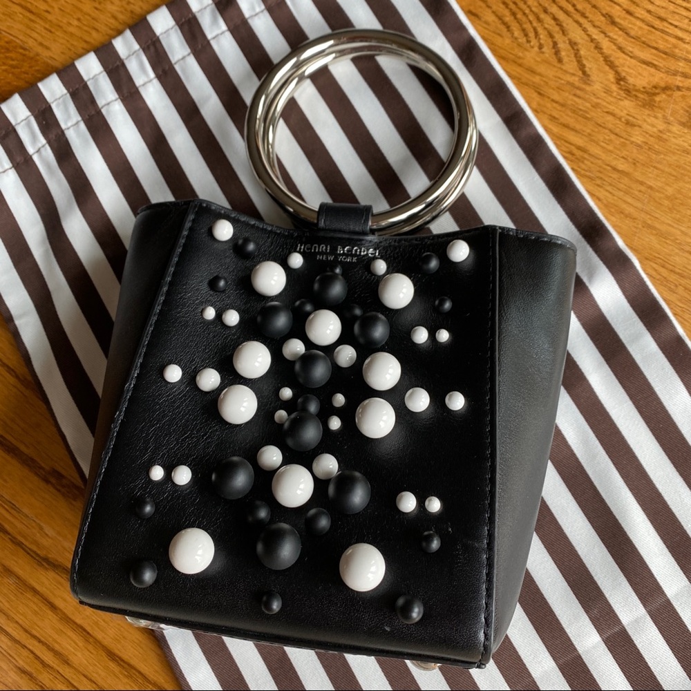 NWOT Henri Bendel Black Micro Tote